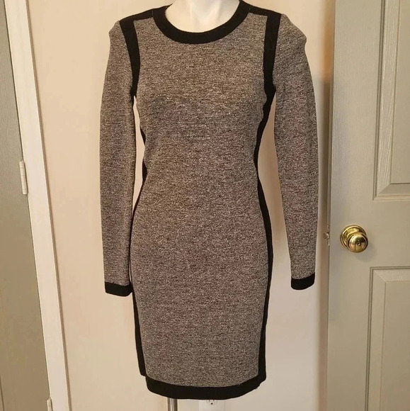 WORTH Colorblock Wool/Silk Blend Dress(2) - Picture 5 of 8